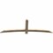 Ekena Millwork Bellingham Rough Sawn Timber Gable Bracket, Douglas Fir, 84"W x 28"H x 2"D x 4"F, 8/12 Pitch GBW084X28X0204BEL00RDF - alternate 5